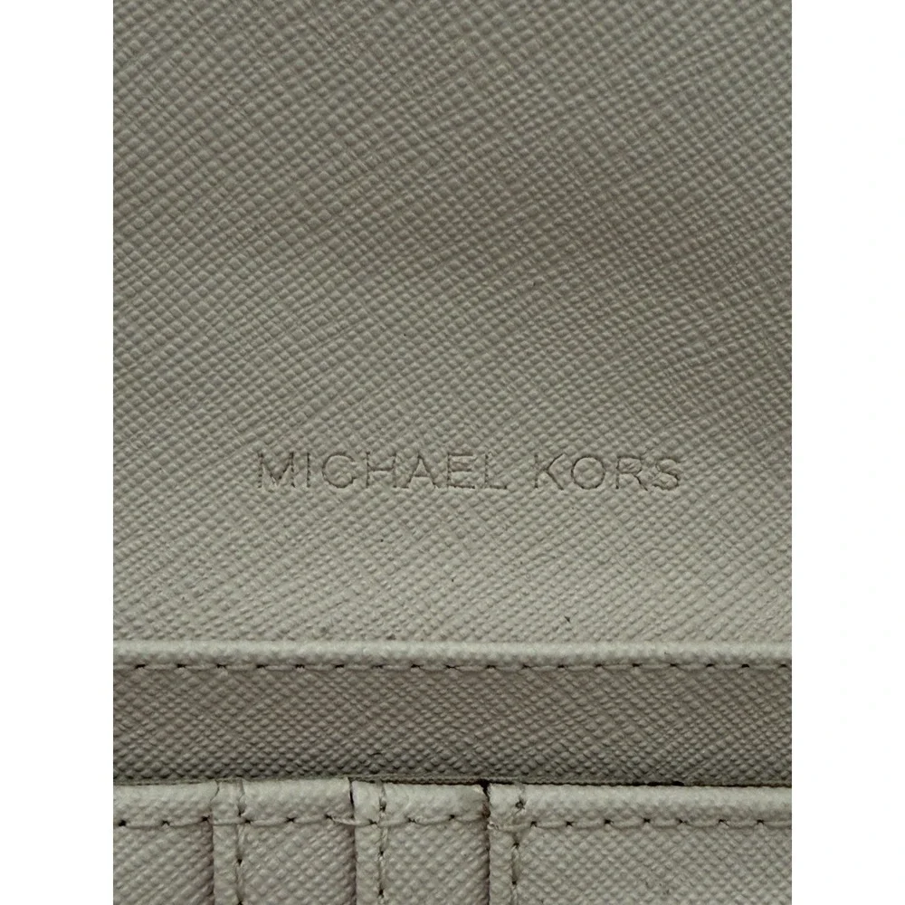 Michael Kors Women Jet Set Travel Large Trifold Wallet Clutch in Powder Blush - Picture 6 of 9